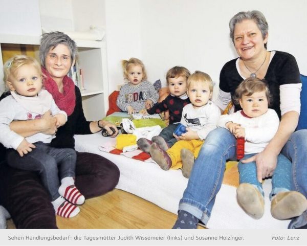 Artikel der Rheinpfalz vom 30.01.2018 - Zusammenschluss von Tagesmüttern möglich machen